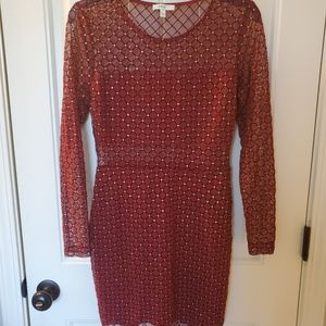 Burgundy Cutout Dress